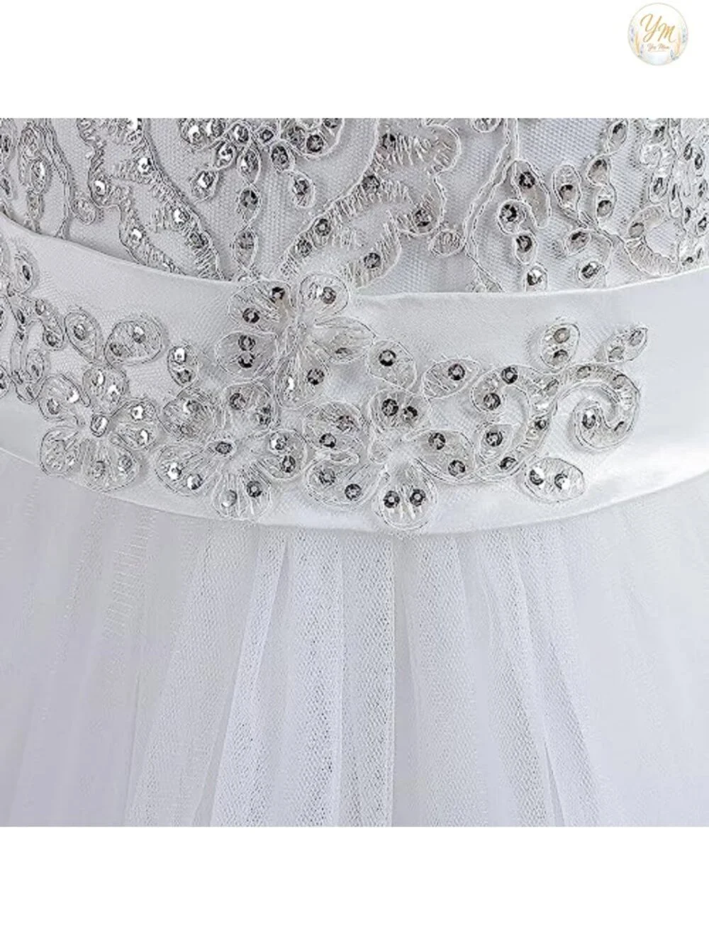 Girls Princess Lilac Tulle Long Pageant Dress Sleeveless Lace Rhinestone